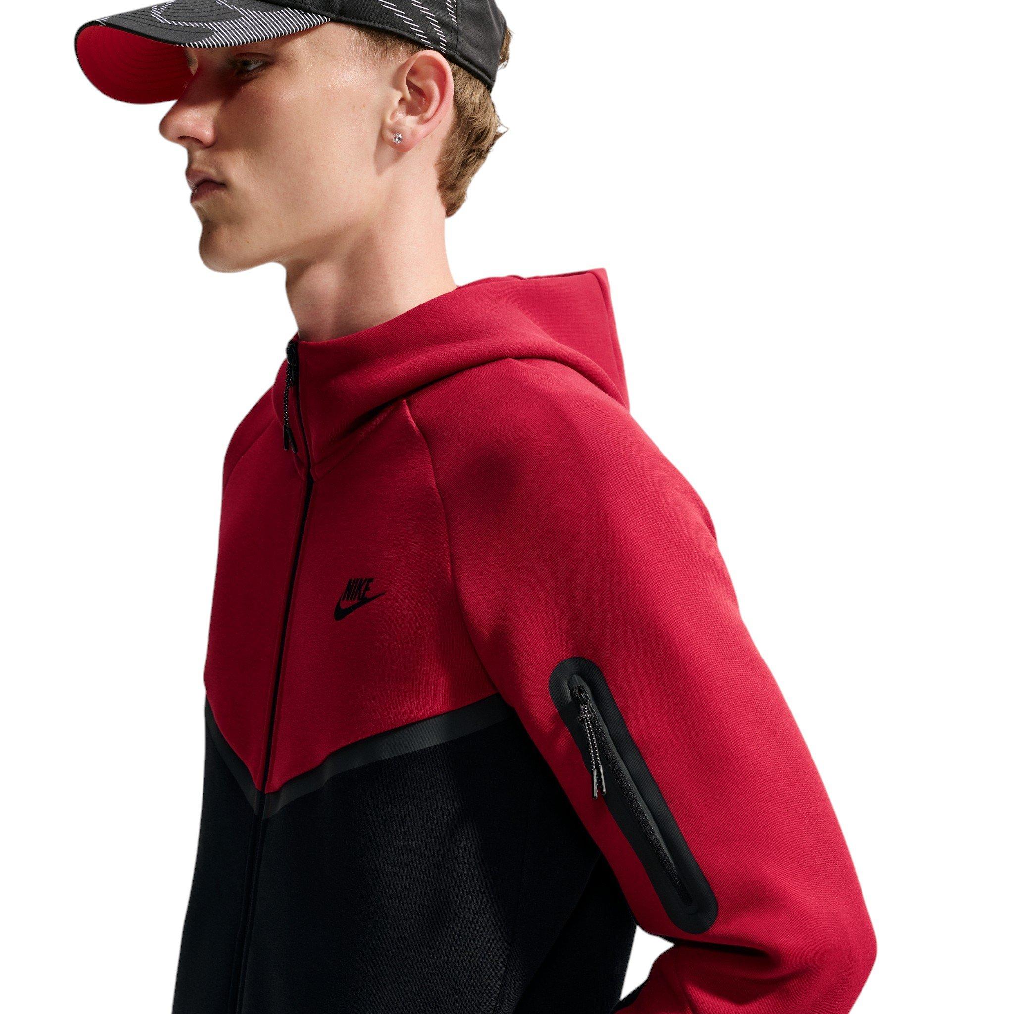 Nike Men's Tech Fleece Windrunner Full-Zip Jacket - RED